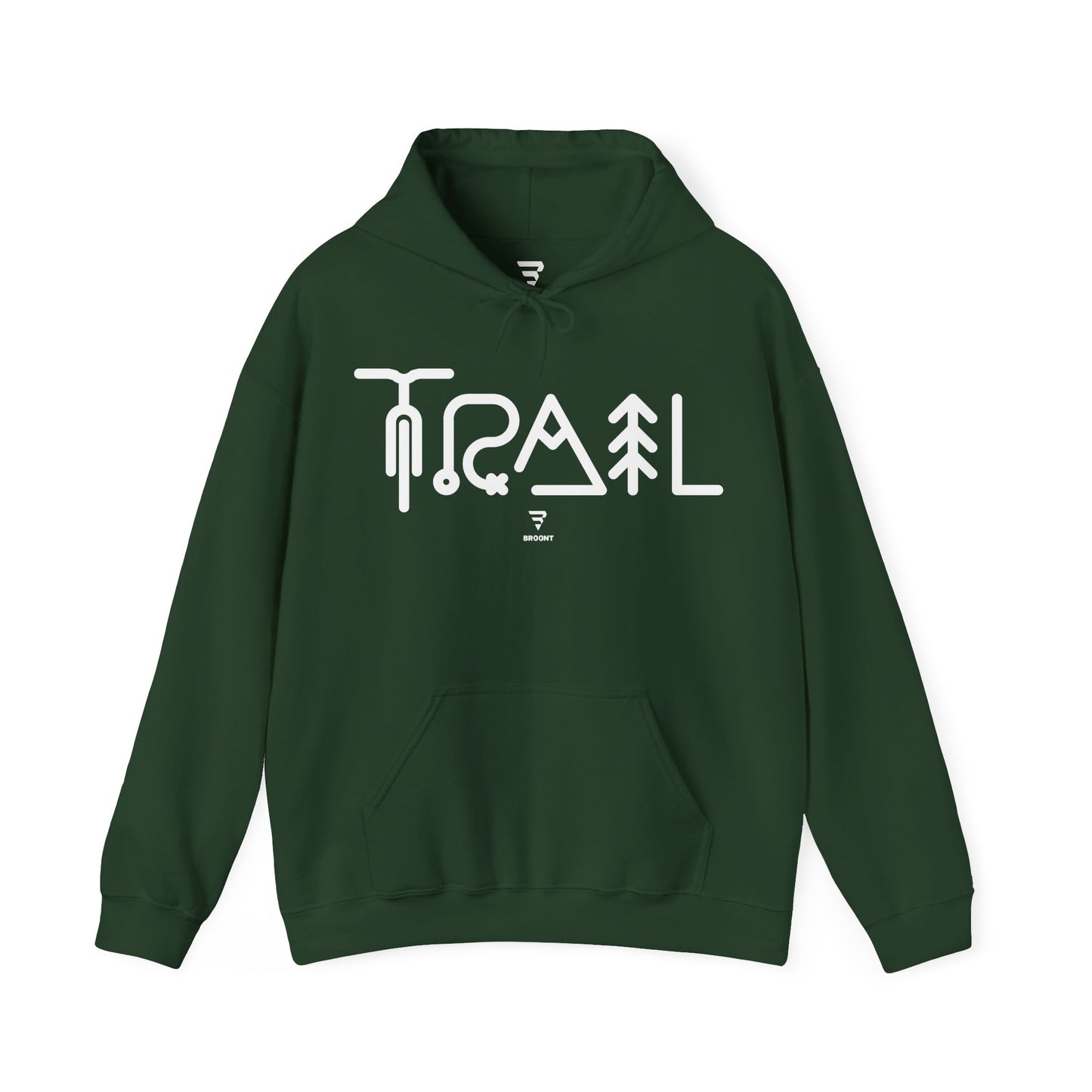 "TRAIL" Hoodie, Gift for cyclist or mountain biker