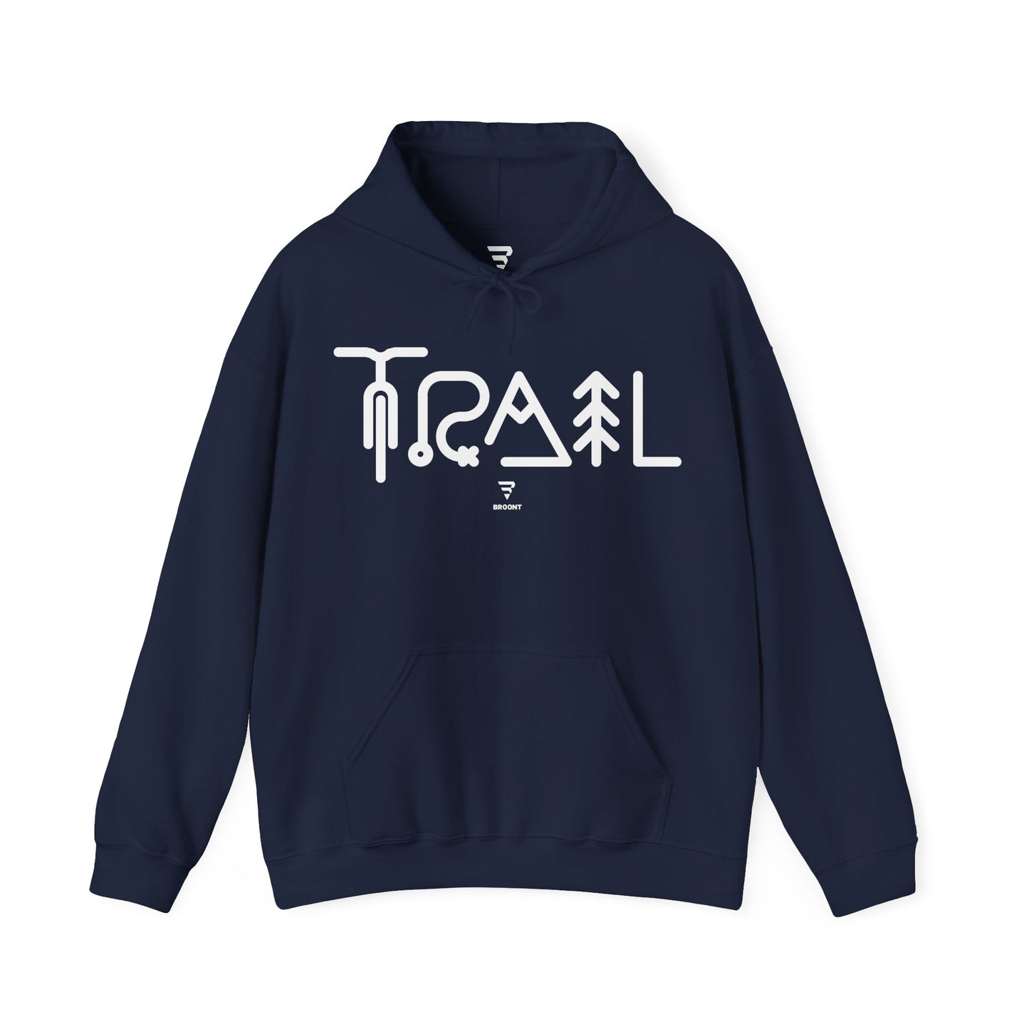 "TRAIL" Hoodie, Gift for cyclist or mountain biker