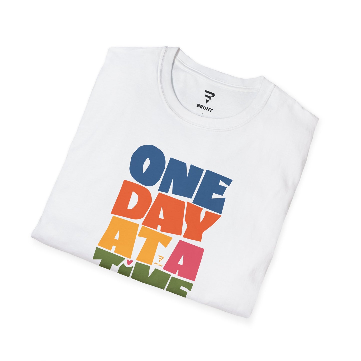 "One Day at a Time" with this beautifully designed women’s T-shirt.
