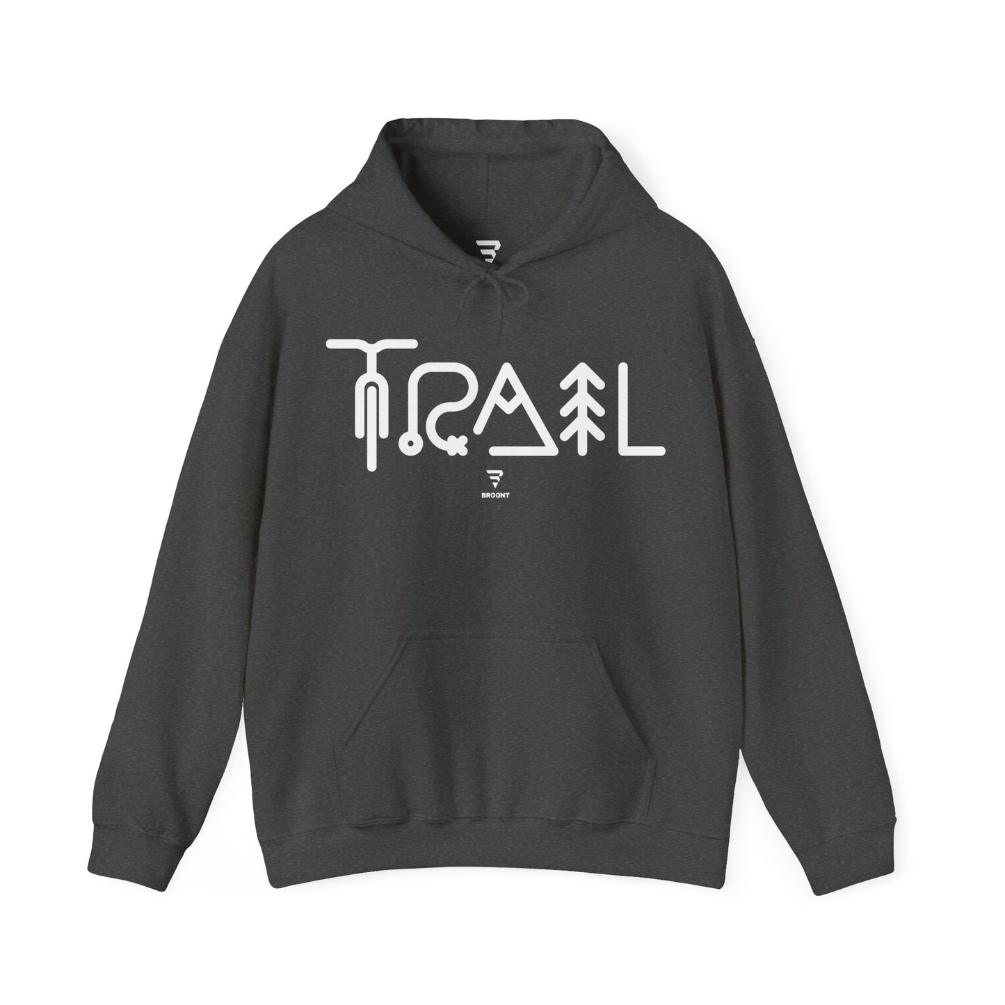 "TRAIL" Hoodie, Gift for cyclist or mountain biker