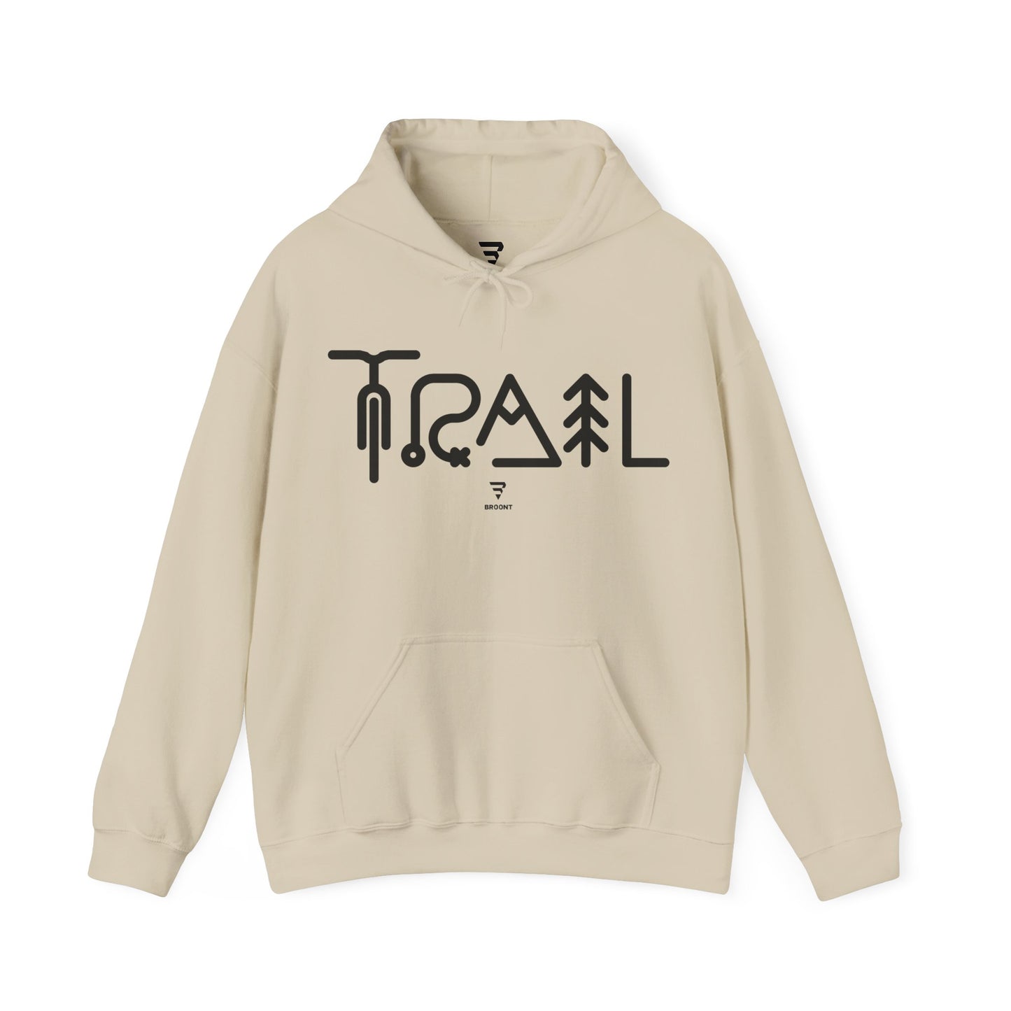 "TRAIL" Hoodie, Gift for cyclist or mountain biker