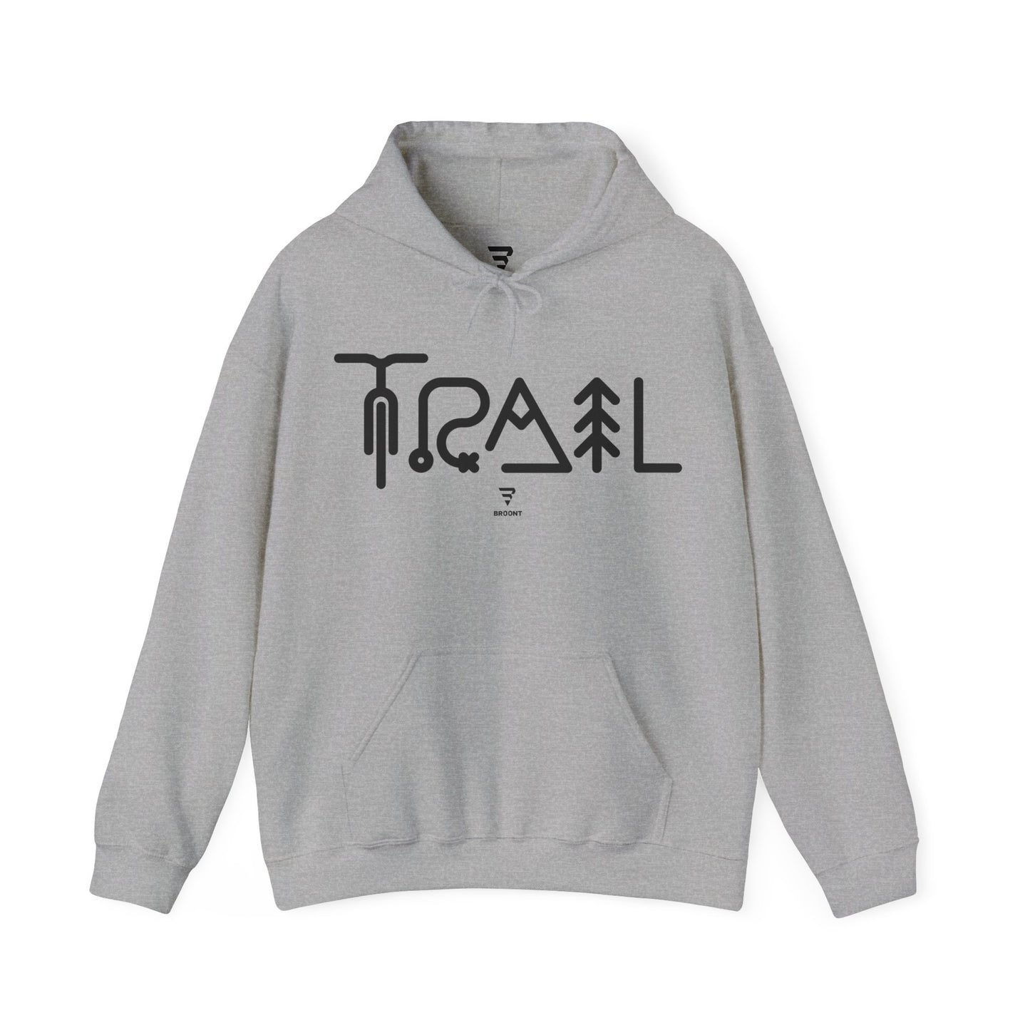 "TRAIL" Hoodie, Gift for cyclist or mountain biker