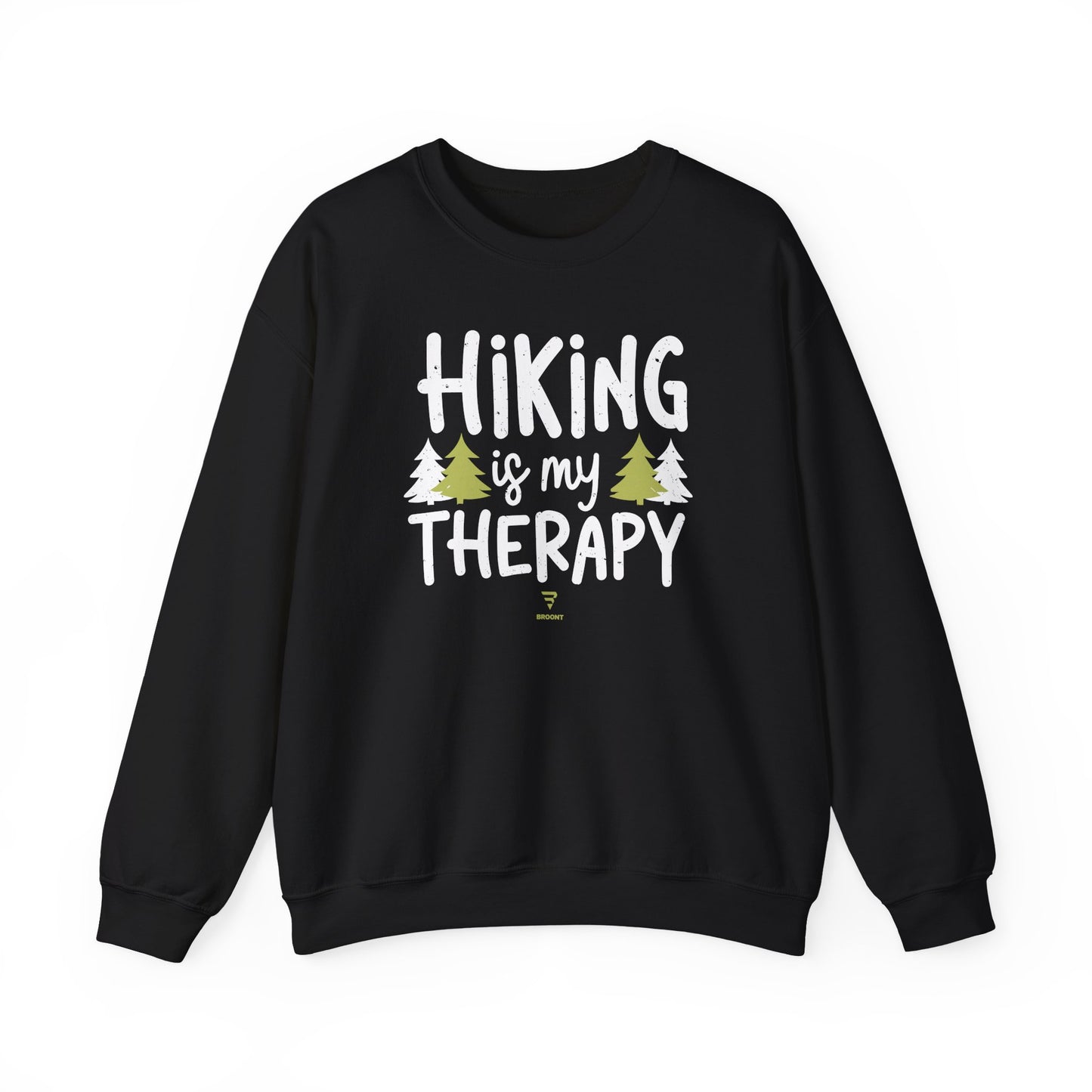 "Hiking is My Therapy" - The Perfect Companion for Your Outdoor Adventures Crewneck Sweatshirt