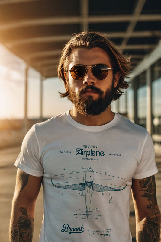 Celebrate the spirit of innovation and aviation history with our "Airplane Patent" T-Shirt