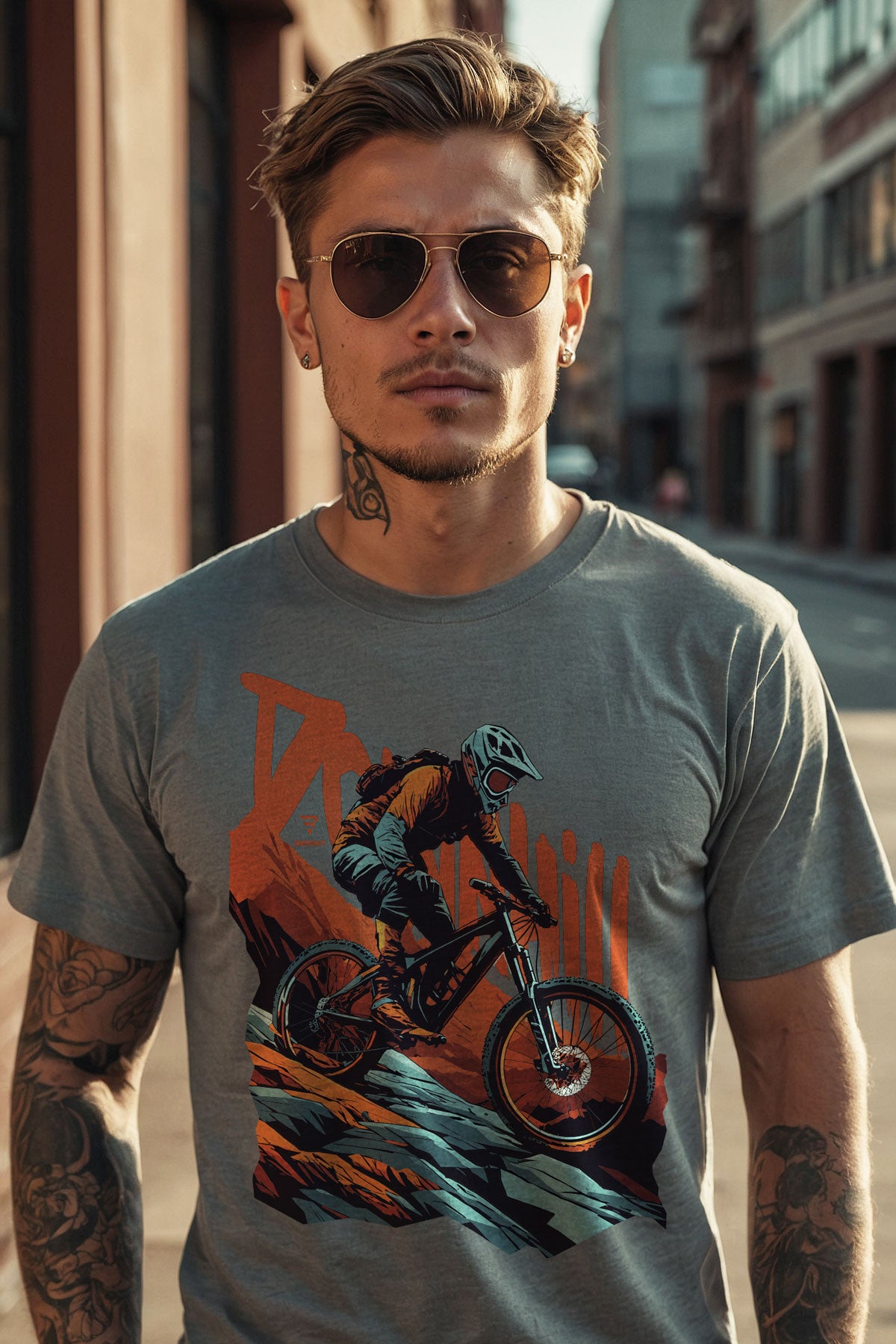 "Downhill" Mountain Biking Adventure T-Shirt
