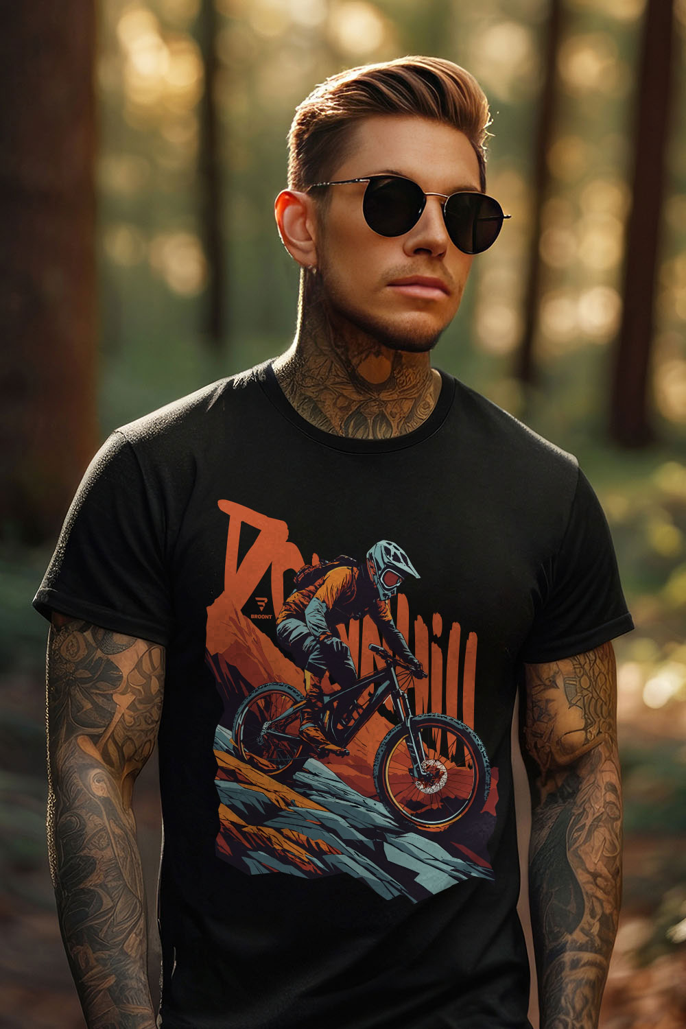 "Downhill" Mountain Biking Adventure T-Shirt