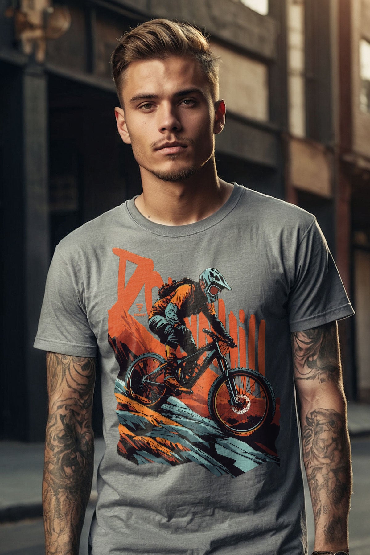 "Downhill" Mountain Biking Adventure T-Shirt