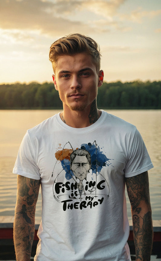 "Fishing Is My Therapy" - Fishing T-Shirt
