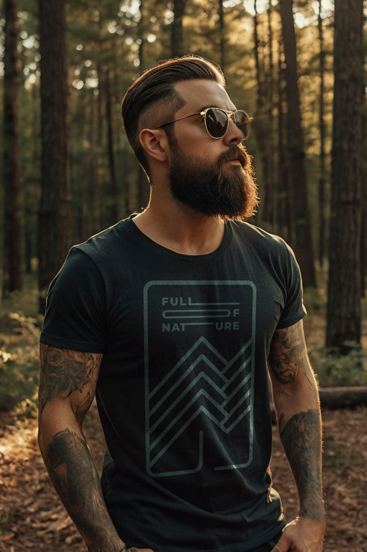 Embrace the serenity of the outdoors with our "Full of Nature" T-shirt