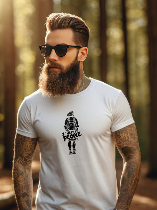 "I Hate People" - Camping, Hiking, Outdoor Essential T-Shirt