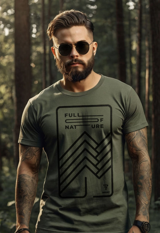 Embrace the serenity of the outdoors with our "Full of Nature" T-shirt