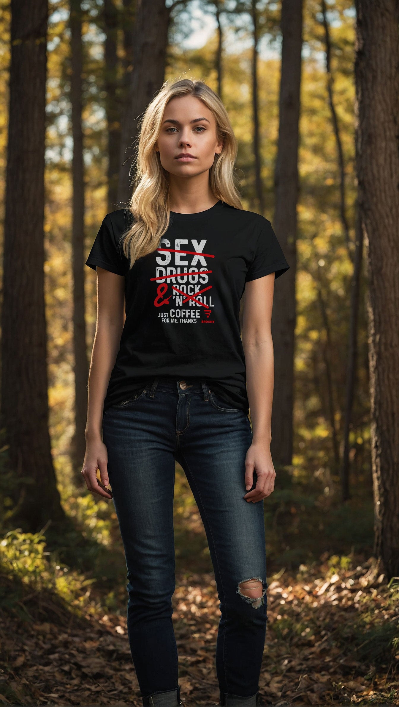 "Sex, Drugs, and Rock 'n' Roll? Just Coffee for Me, Please. Thanks." T-shirt