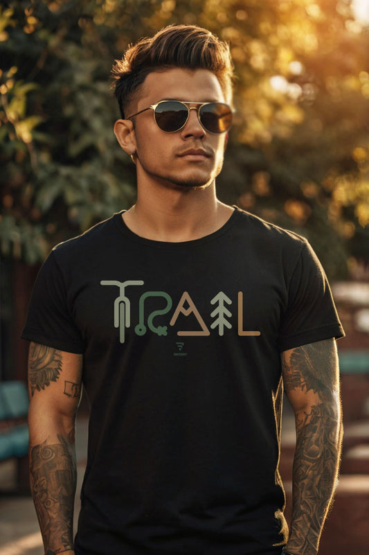 "TRAIL" t-shirt , Gift for cyclist or mountain biker