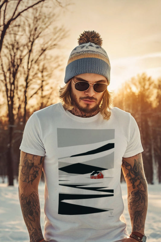 Embrace the serene beauty of the cold season with our Winter Landscape Men's T-Shirt