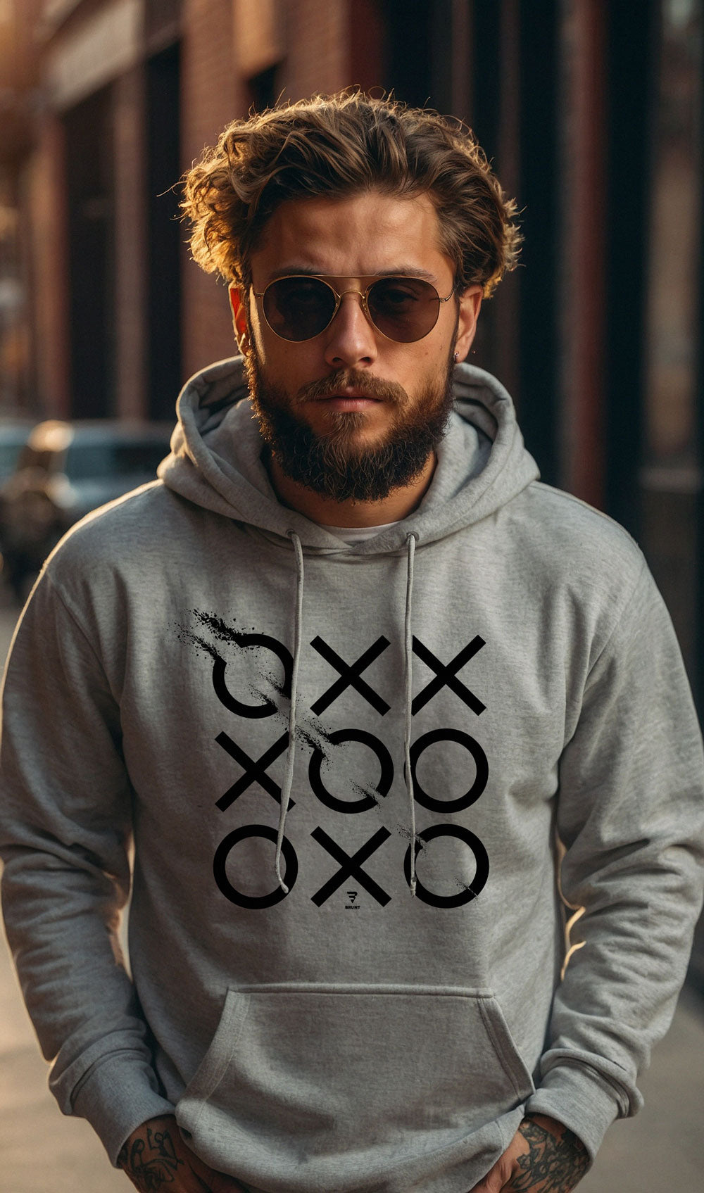 Tic-Tac-Toe game, Noughts and Crosses, Board Game Hoodie
