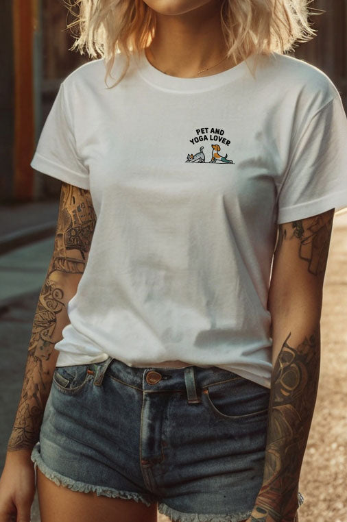 "Pet and Yoga Lover" Women’s T-Shirt