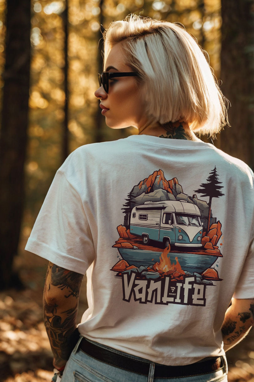 Embrace the spirit of freedom and adventure with the "Vanlife" Women’s T-Shirt!
