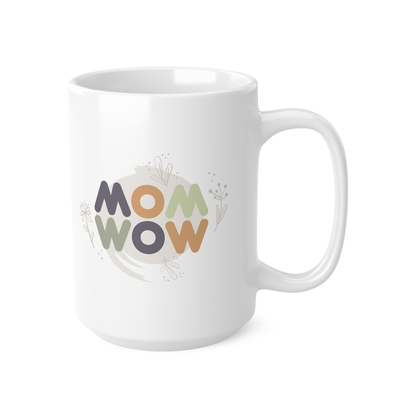 "MOM WOW" coffee mug