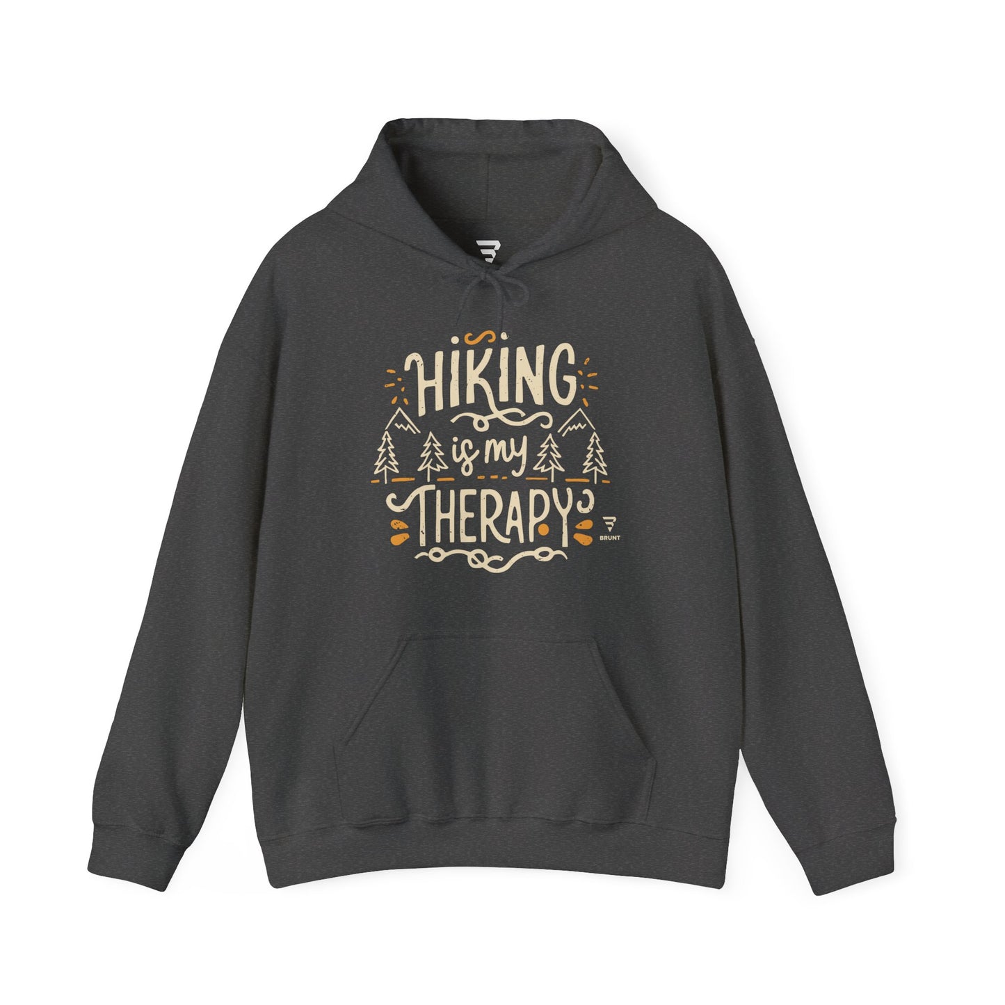 "Hiking is My Therapy" - The Perfect Companion for Your Outdoor Adventures Pullover Hoodie