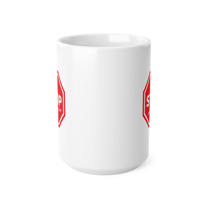 "STOP wasting my time" mug