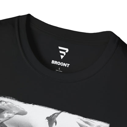 "Swimming Fish in the Sky" - Nature-Themed T-Shirt for Men