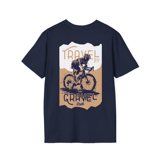 Hit the trails in style with our "Travel by Gravel" T-Shirt