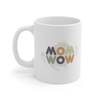 "MOM WOW" coffee mug