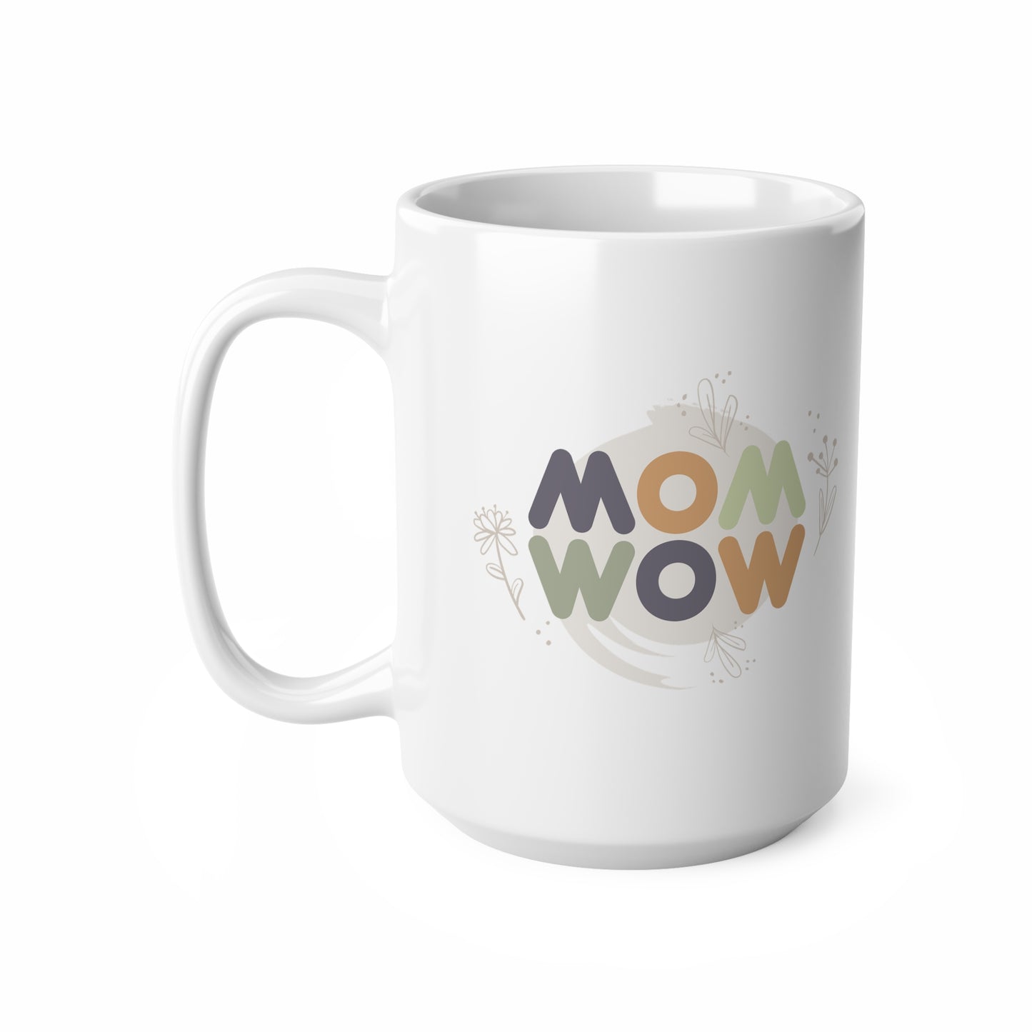 "MOM WOW" coffee mug