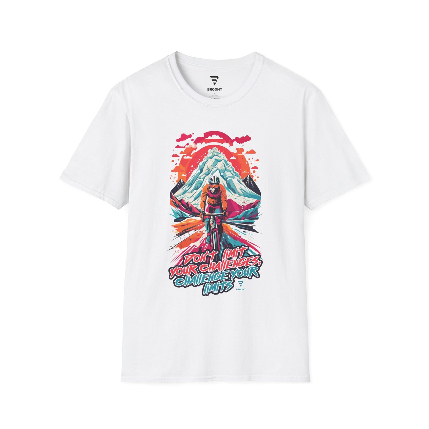 "Don't Limit Your Challenges, Challenge Your Limits" Biking T-Shirt