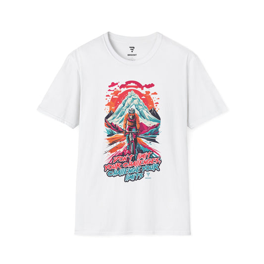 "Don't Limit Your Challenges, Challenge Your Limits" Biking T-Shirt