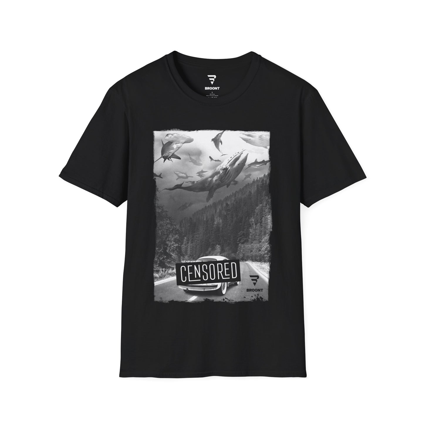 "Swimming Fish in the Sky" - Nature-Themed T-Shirt for Men