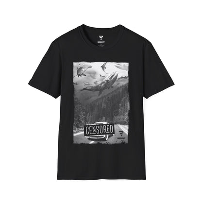 "Swimming Fish in the Sky" - Nature-Themed T-Shirt for Men