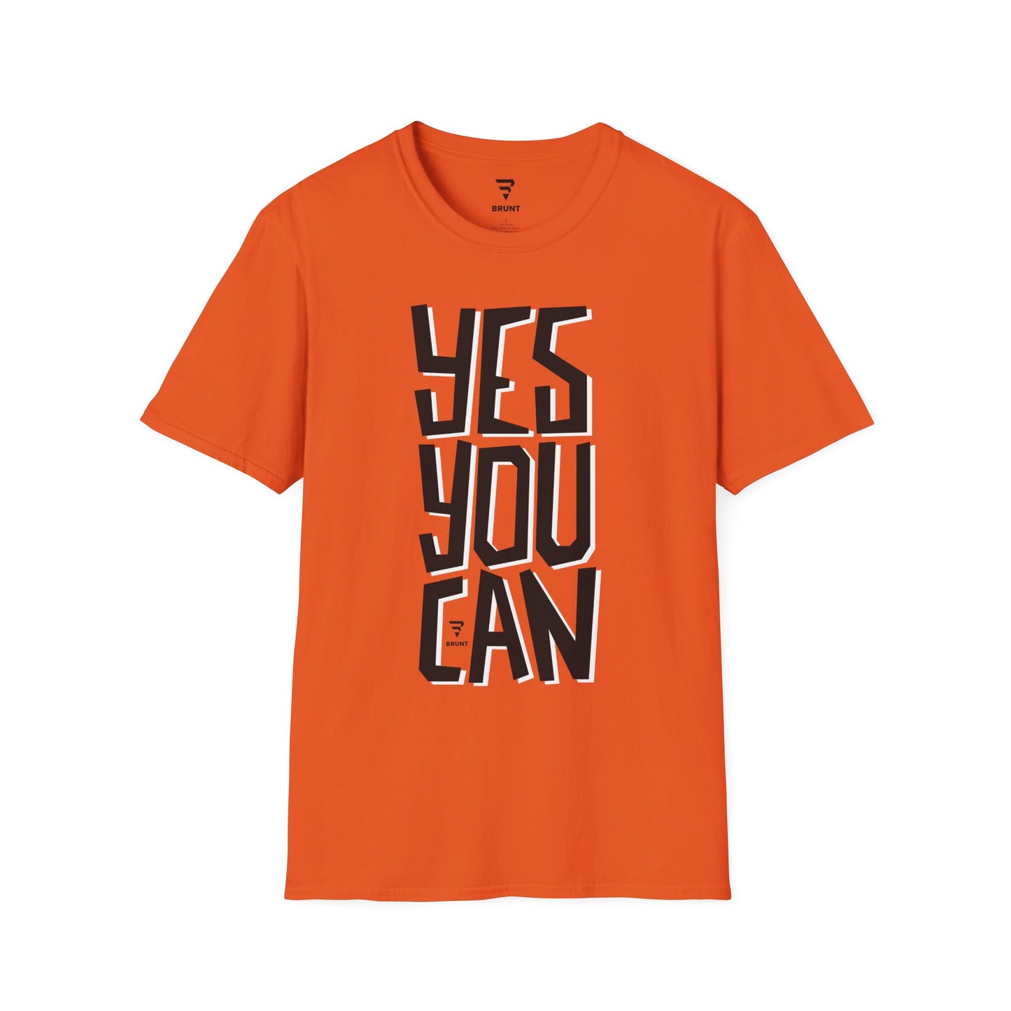 "Yes You Can" T-shirt features an inspirational quote in bold