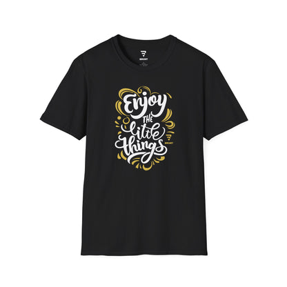 "Enjoy the Little Things" - Creative Typography T-Shirt