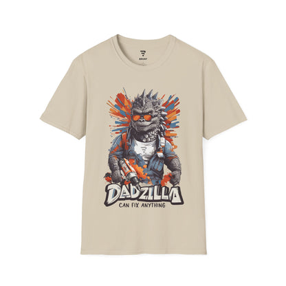 "Dadzilla Can Fix Anything" Funny Dad T Shirt Gift