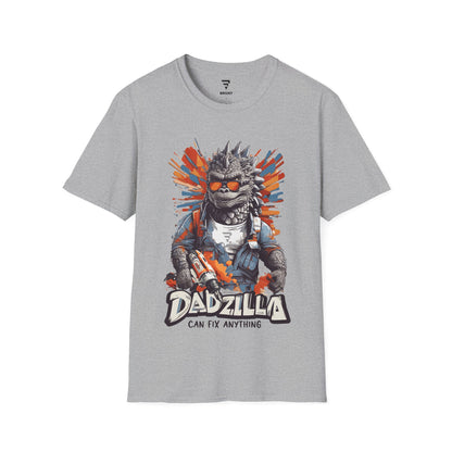 "Dadzilla Can Fix Anything" Funny Dad T Shirt Gift