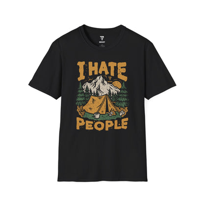 "I Hate People" - Camping, Hiking, Outdoor Essential T-Shirt