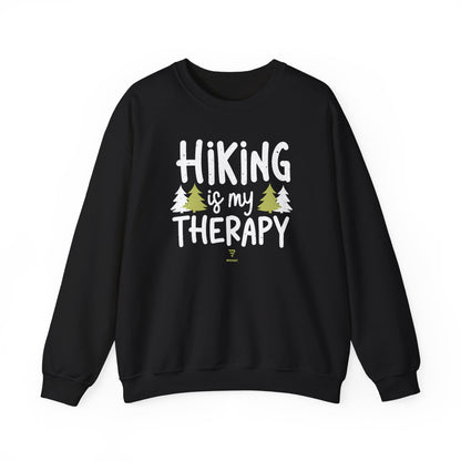 "Hiking is My Therapy" - The Perfect Companion for Your Outdoor Adventures Crewneck Sweatshirt