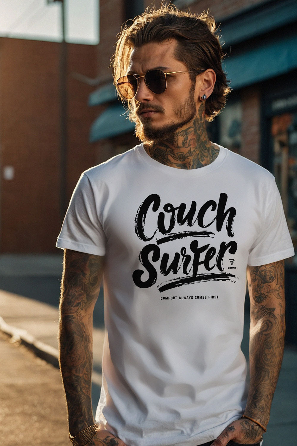 "Couch Surfer" - Comfort Always Comes First T-Shirt