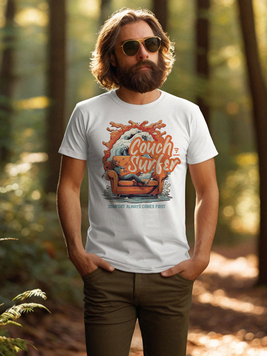 "Couch Surfer" - Comfort Always Comes First T-Shirt