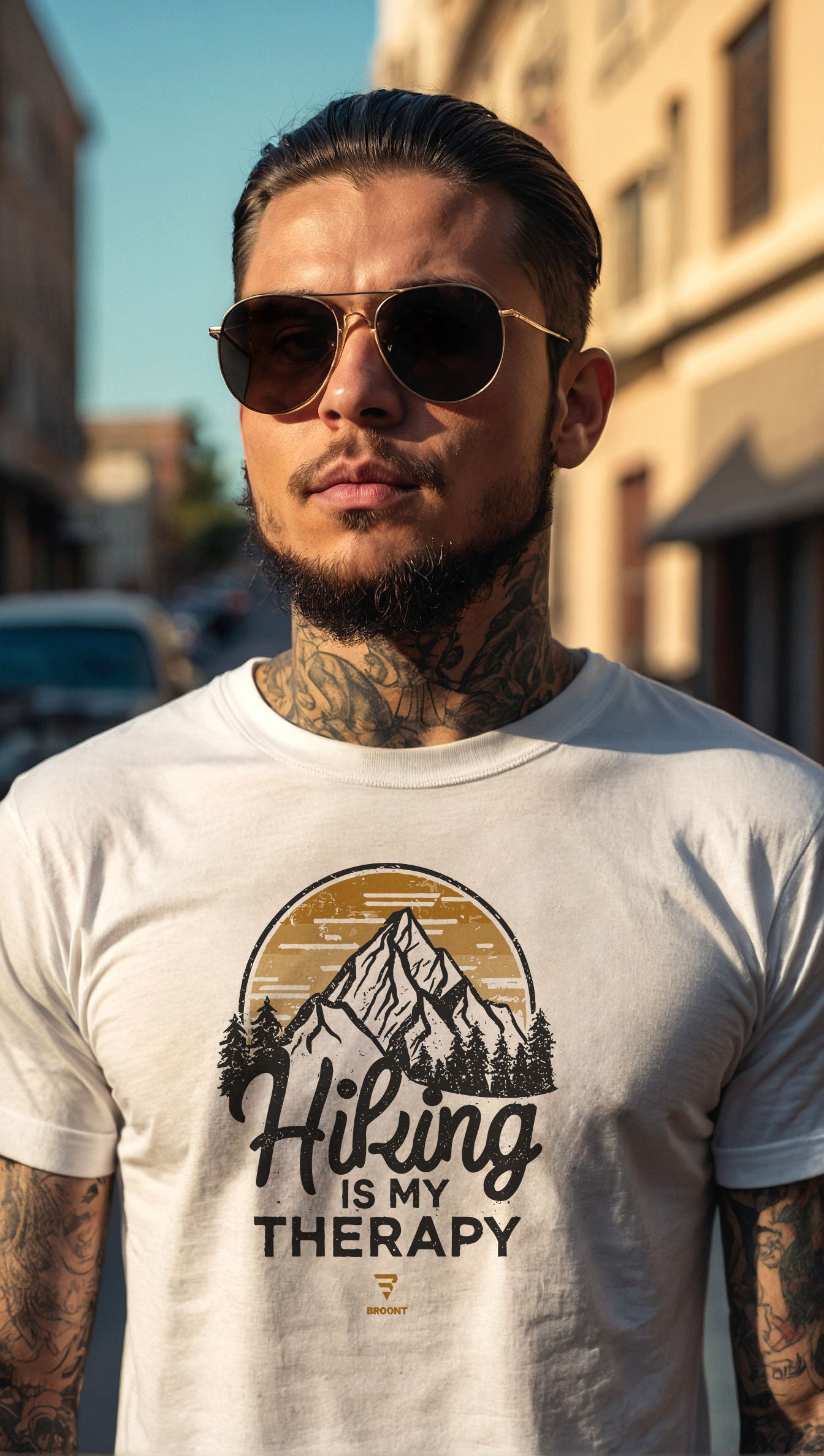"Hiking is My Therapy " - The Perfect Companion for Your Outdoor Adventures T-Shirt