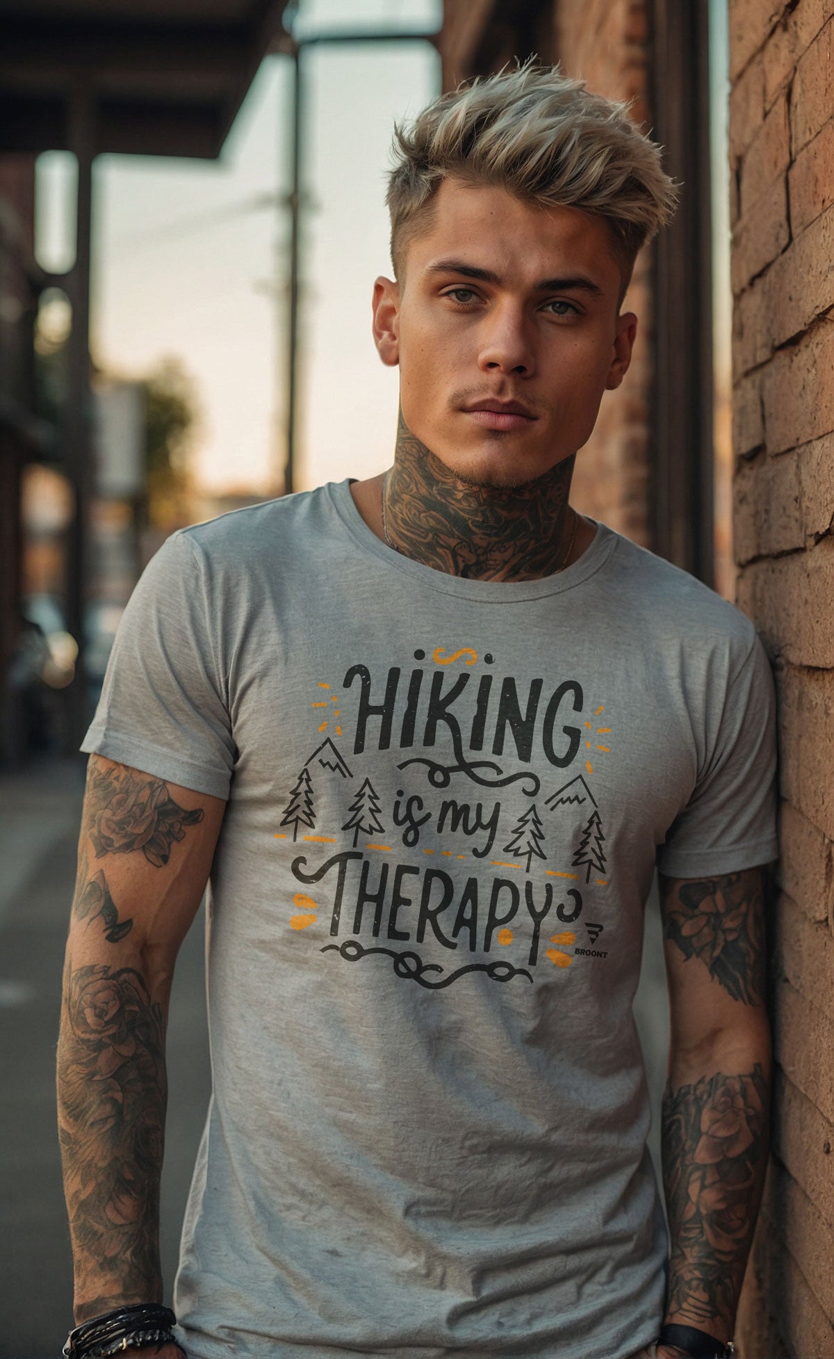 "Hiking is My Therapy " - The Perfect Companion for Your Outdoor Adventures T-Shirt
