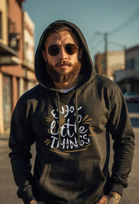 "Enjoy the Little Things" - Creative Typography Hoodie