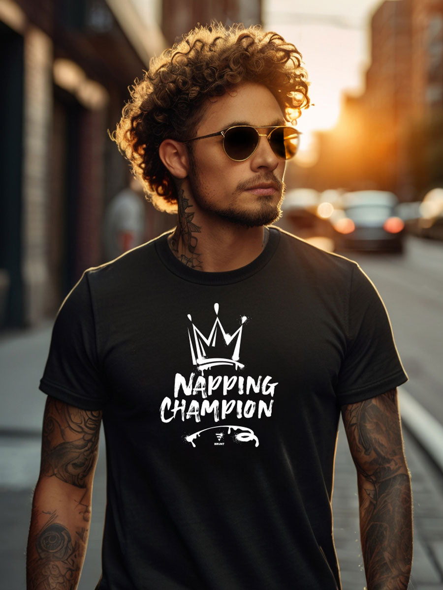 "Napping Champion" - T-Shirt for the Nap King