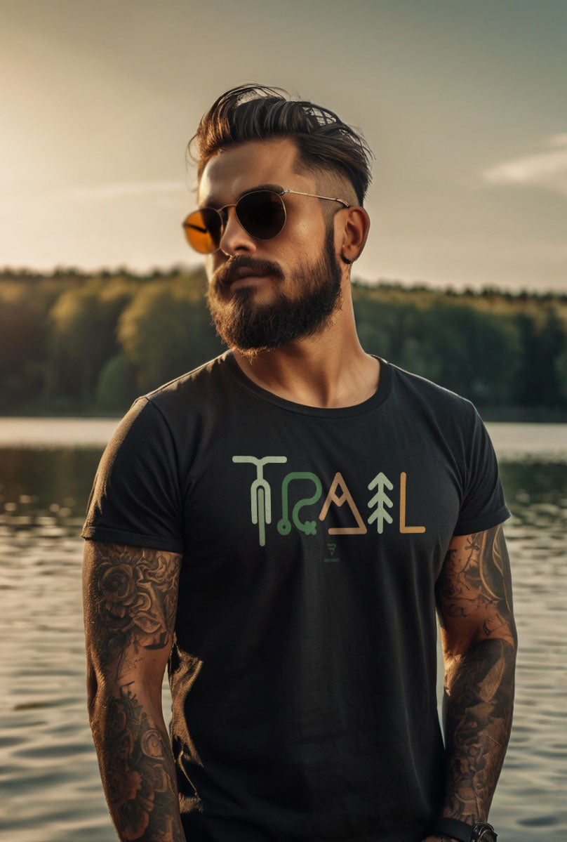 "TRAIL" t-shirt , Gift for cyclist or mountain biker