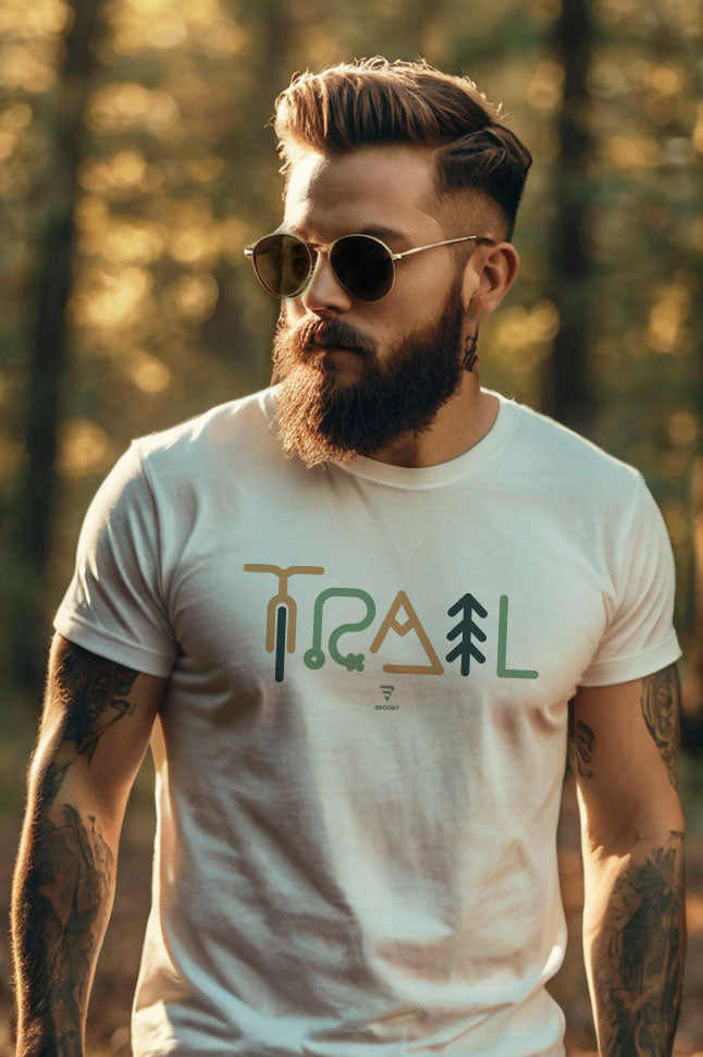 "TRAIL" t-shirt , Gift for cyclist or mountain biker