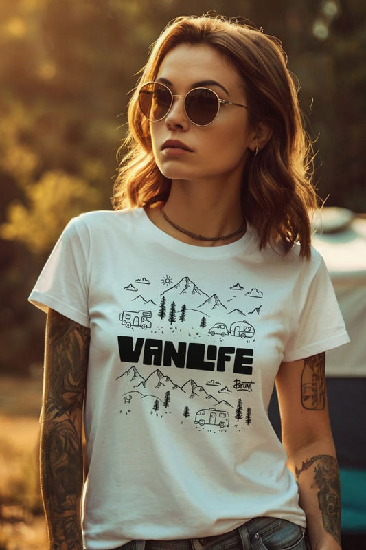 Embrace the spirit of freedom and adventure with the "Vanlife" Women’s T-Shirt!