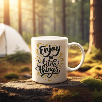 "Enjoy the Little Things" mug